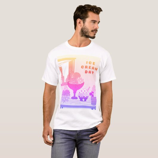 Ice Cream Day T-shirt (Voorkant volledig)