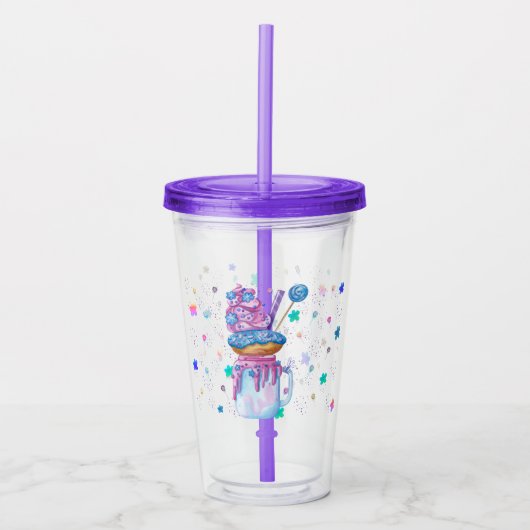 Ice Cream Delight Acrylic Tumbler Acryl Drinkbeker (Voorkant)