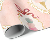 Ice Cream Delight Pattern Cadeaupapier (Rol Hoek)