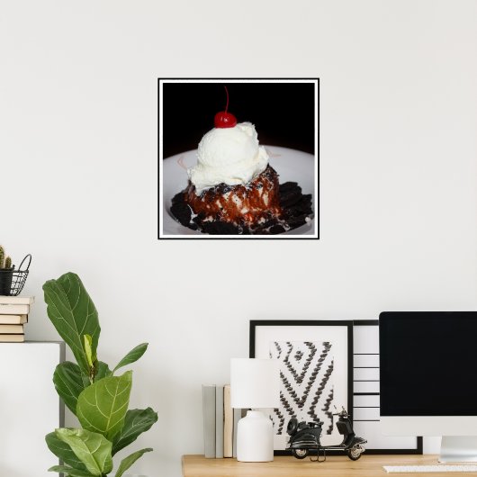 Ice Cream Desert Poster (Thuiskantoor)
