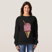 ice cream design ice cream motif sweet water ice c trui (Voorkant volledig)