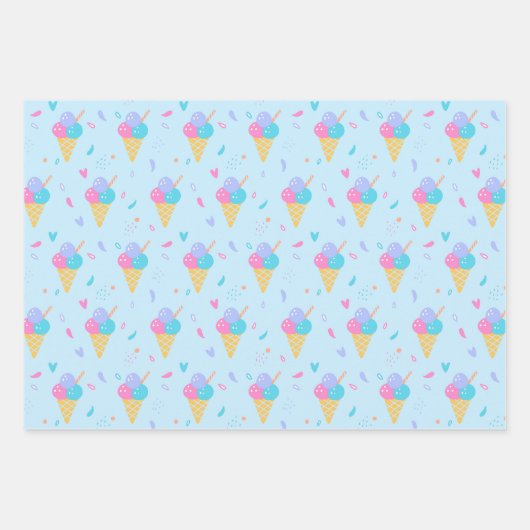 Ice Cream Design Inpakpapier Vel (Voorkant 2)
