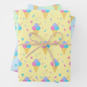 Ice Cream Design Inpakpapier Vel (In situ)