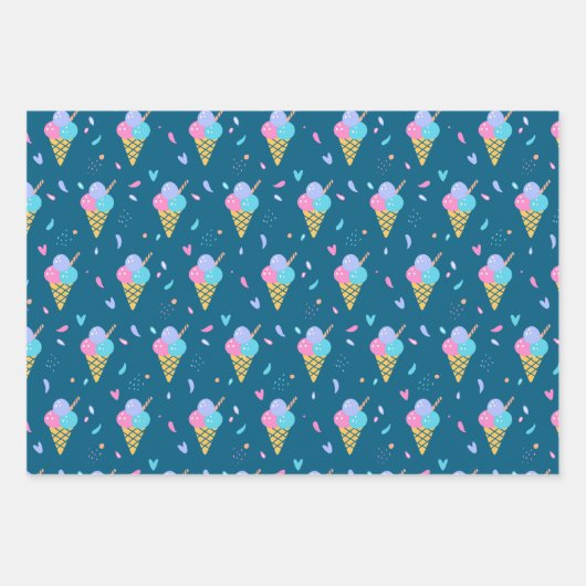 Ice Cream Design Inpakpapier Vel (Voorkant 2)