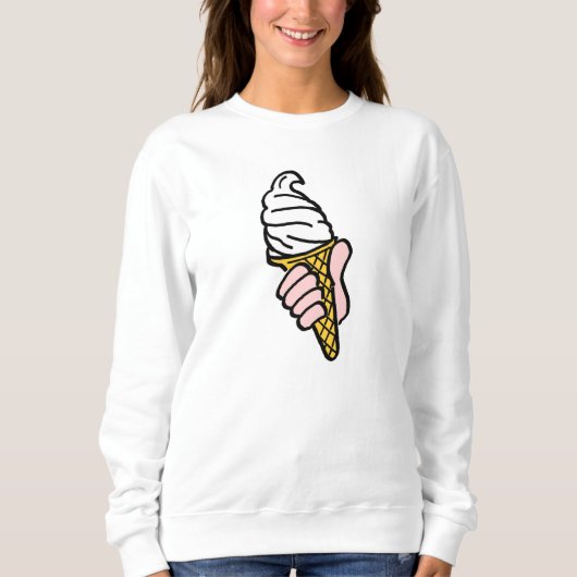 Ice Cream Design met Ice Cream Cone of Cornet Swe Trui (Voorkant)