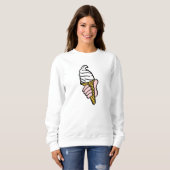 Ice Cream Design met Ice Cream Cone of Cornet Swe Trui (Voorkant volledig)