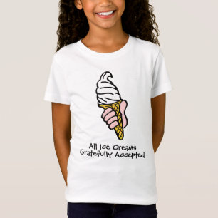 Ice Cream Design met Icecream Cone of Cornet T-shirt