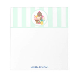 Ice Cream Desserts Neopolitan Flavors Notitieblok