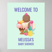 Ice Cream Desserts Welkom Poster (Voorkant)