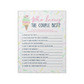 Ice Cream die weet het paar beste spel pakket Notitieblok (Linkerzijde)