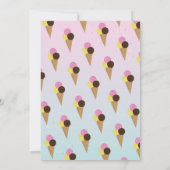 Ice Cream Donut Party Birthday Girls Doughnoten Kaart (Achterkant)