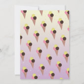 Ice Cream Donut Party Birthday Pink Doughnoten Kaart (Achterkant)