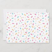 Ice Cream Donut Six Seven Birthday Photo Kaart (Achterkant)