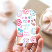 Ice Cream Donut Verjaardag Dank u Cadeau Labels Cadeaulabel
