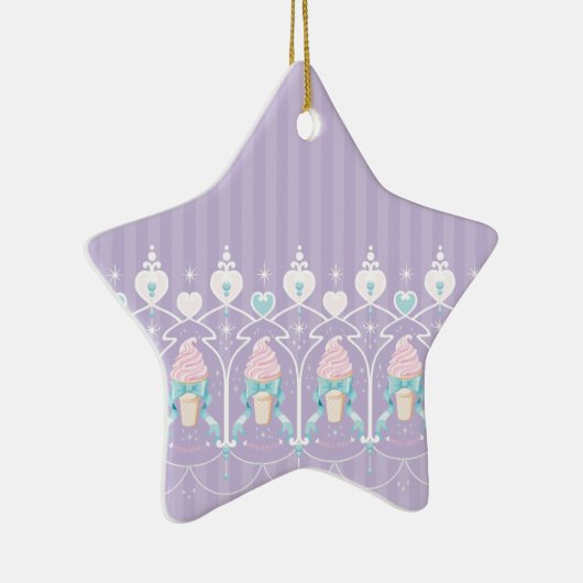 Ice Cream Dream - Lavender Keramisch Ornament (Rechts)