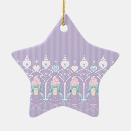 Ice Cream Dream - Lavender Keramisch Ornament (Voorkant)