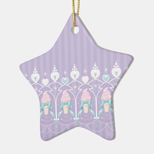 Ice Cream Dream - Lavender Keramisch Ornament (Links)
