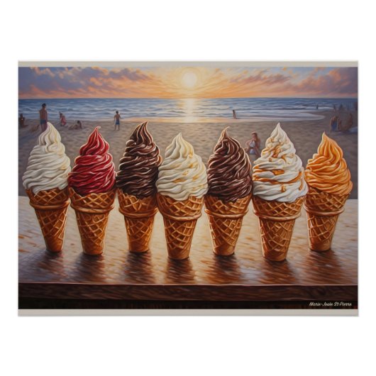 Ice Cream Dreams Are Made of These Perfect Poster (Voorkant)