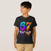 Ice Cream Drip 6 7 Number 67 Six Seven Meme Mens B T-shirt (Voorkant volledig)