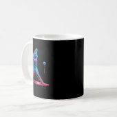 Ice Cream Drip Baseball Bat Baseball Player Koffiemok (Voorkant links)