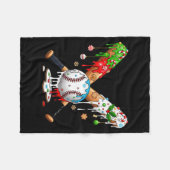 Ice Cream Drip Baseball Christmas Xmas Pajama Kids Fleece Deken (Voorkant (Horizontaal))