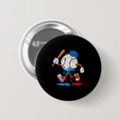 Ice Cream Drip Baseball Sts Baseball Lifestyle Boy Ronde Button 5,7 Cm (Voorkant /achterkant)