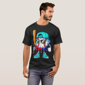 Ice Cream Drip Baseball Sts Baseball Lifestyle Boy T-shirt (Voorkant volledig)