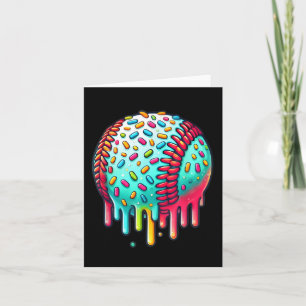 Ice Cream Drip Baseball Stuff Baseball Drip voor B Kaart