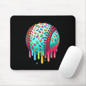 Ice Cream Drip Baseball Stuff Baseball Drip voor B Muismat (Met muis)