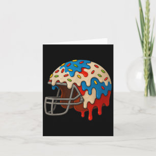 Ice Cream Drip Football Helm 4th of July Jongens K Kaart