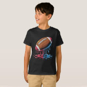 Ice Cream Drip Football  T-shirt (Voorkant volledig)
