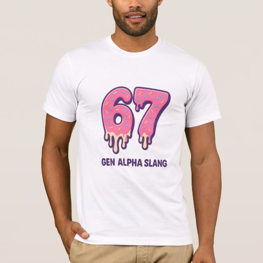 Ice Cream Drip Meme Gen Alpha 67 T-shirt (Voorkant)