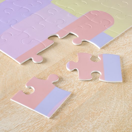 Ice Cream Drip Pastel Legpuzzel (Zijkant)