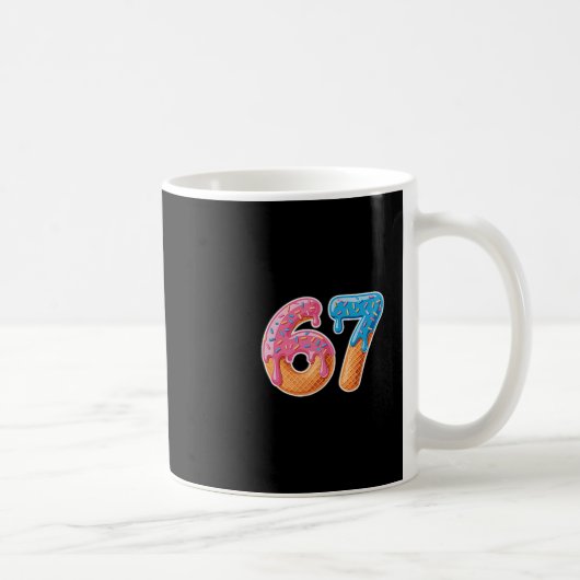 Ice Cream Drip Six Seven 6 7 Meme 67  Koffiemok (Rechts)
