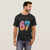 Ice Cream Drip Six Seven 6 7 Meme 67 T-shirt (Voorkant volledig)