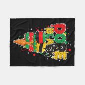 Ice Cream Drip Six Seven Meme 6 7 Black History Mo Fleece Deken (Voorkant (Horizontaal))