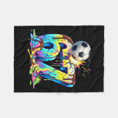 Ice Cream Drip Soccer 67 Six Seven Funny Gen Alpha Fleece Deken (Voorkant (Horizontaal))