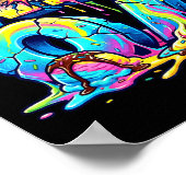 Ice Cream Drip Soccer 67 Six Seven Funny Gen Alpha Poster (Hoek)