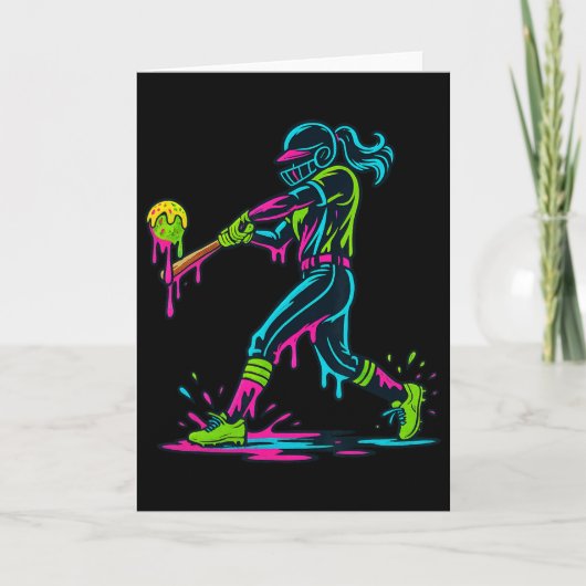 Ice Cream Drip Softll Player Softll Drip Women Gir Kaart (Voorkant)
