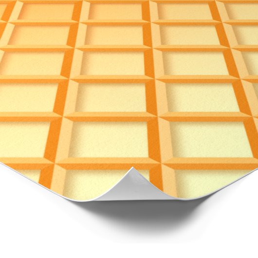 Ice Cream Drip Waffle Cone Mint with Sprinkles Poster (Hoek)