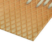 Ice Cream Drip Waffle Cone Mint with Sprinkles Snijplank (Hoek)