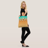 Ice Cream Drip Waffle Cone Mint with Sprinkles Tote Bag (Op model)