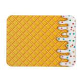 Ice Cream Drip Waffle Cone with Sprinkles Magneet (Horizontaal)