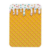 Ice Cream Drip Waffle Cone with Sprinkles Magneet (Verticaal)