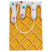 Ice Cream Drip Waffle Cone with Sprinkles Medium Cadeauzakje (Voorkant)