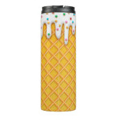 Ice Cream Drip Waffle Cone with Sprinkles Thermosbeker (Achterkant)