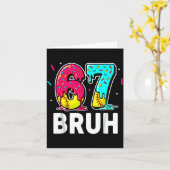 Ice Cream Dripng Softball Drip Fun 6 7 Six Seven M Kaart (Gele Bloem)