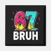 Ice Cream Dripng Softball Drip Fun 6 7 Six Seven M Magneet (Voorkant)