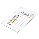 Ice Cream Emoji Baby Boek Baby shower Game Pack Notitieblok (Schuin)