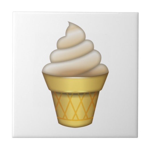 Ice Cream - Emoji Tegeltje (Voorkant)